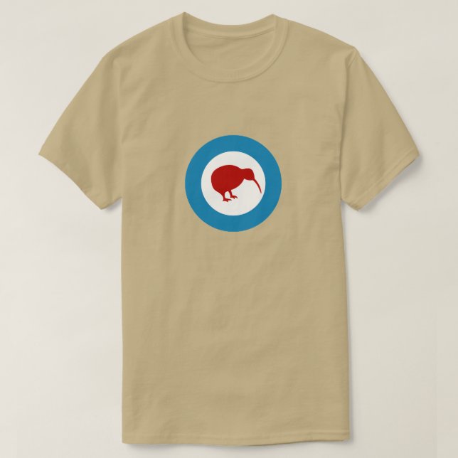 Kungligt nyazeeländskt flygvapen Roundel T Shirt (Design framsida)