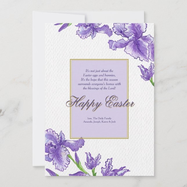 Kungligt påskhälsningkort julkort (Framsida)