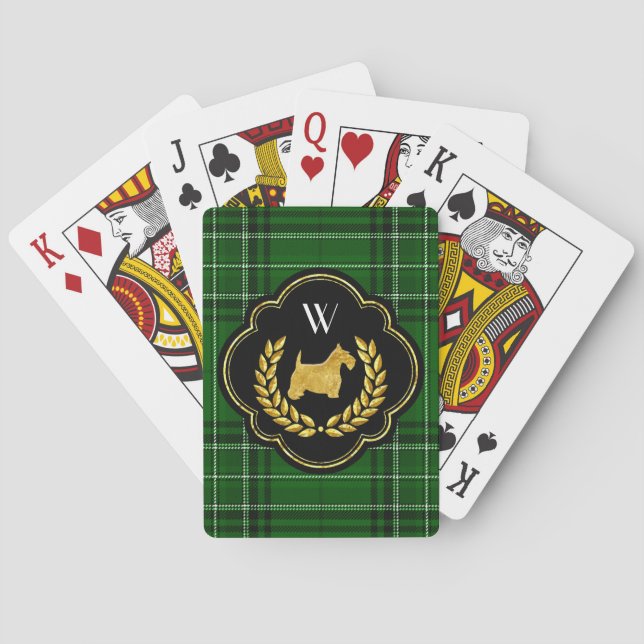 Kungligt segra för Scottie räcker monogramen Spel Kort (Baksidan)