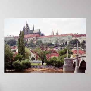 Kungligt slott i den Prague affischen Poster