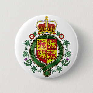 Kungligt symbol för Wales officiellt Knapp