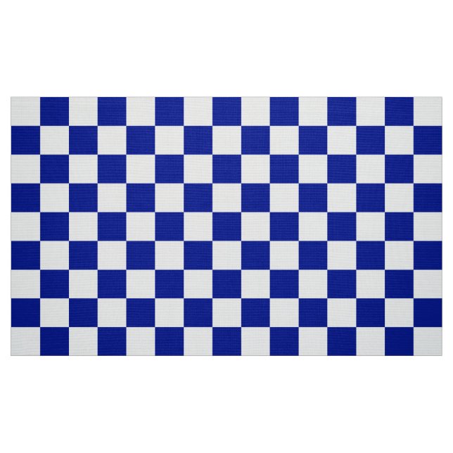 Kungligt tyg för blått- och vitschackbrädemönster (Fat Quarter)