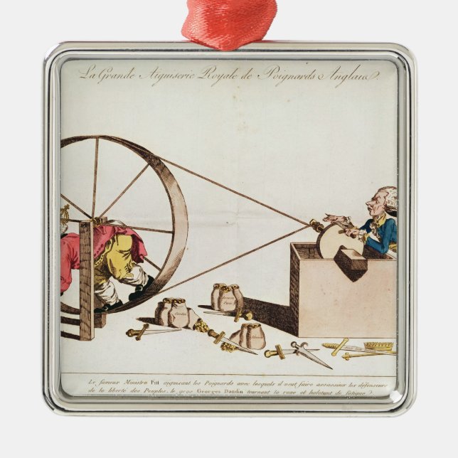 Kungligt vässa som är tjänste- julgransprydnad metall (Framsidan)