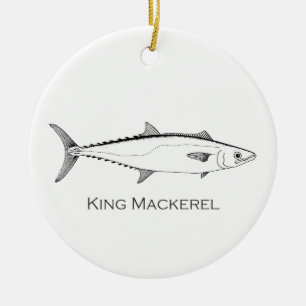 KungMackerellogotyp Julgransprydnad Keramik