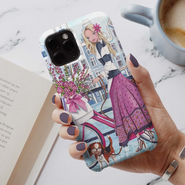 Kungning i Amsterdam Girl-Iphone 7 plus fodral (Skapare uppladdad)