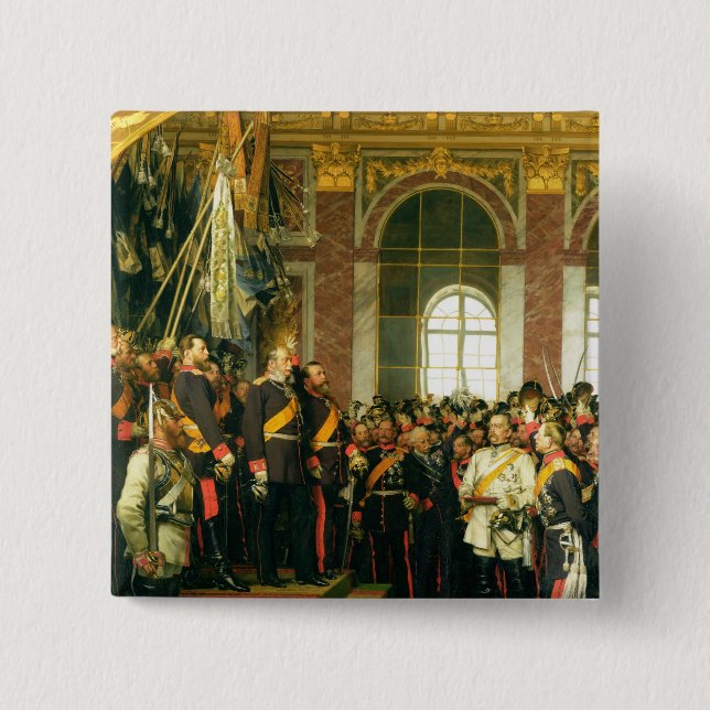 Kungörelsen av Wilhelm som Kaiser Knapp (Framsida)