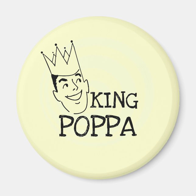KungPoppaT-tröja och gåvor Magnet (Framsidan)