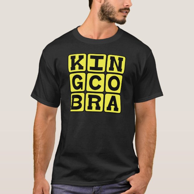 Kungs Kobra, Dödlig Orm T Shirt (Framsida)