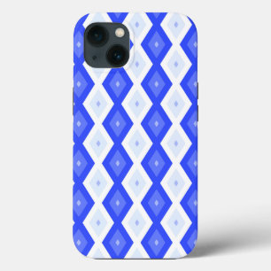Kungsblå diamantmönstrad Case-Mate iPhone-fodral