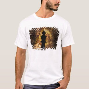 Kungschackbiet på karta för gammal värld t-shirt
