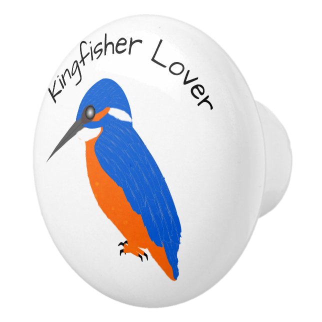 Kungsfiskare Design Personlig Knopp (Höger)