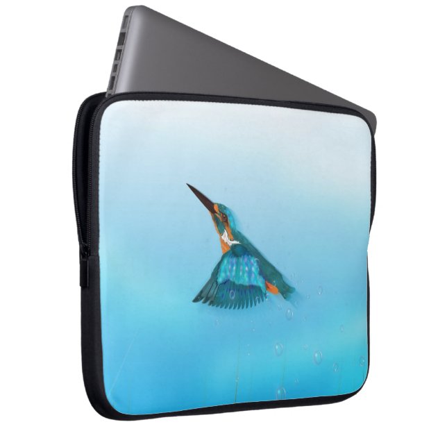 kungsfiskare Fågel Laptop Sleeve (Framsidan Höger)