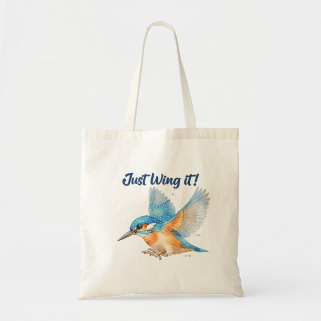 Kungsfiskare Totebag Tygkasse (Framsidan)