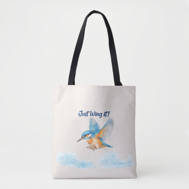 Kungsfiskare Totebag Tygkasse (Framsida)