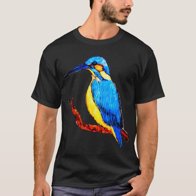 Kungsfiskarfågel T Shirt (Framsida)