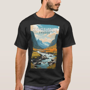 Kungsleden Sverige Travel Art Vintage T Shirt