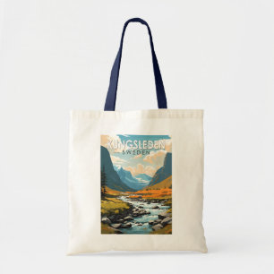 Kungsleden Sverige Travel Art Vintage Tygkasse