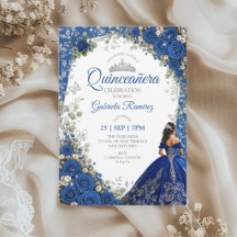 Kungsligt Blått Quinceañera Silverfjärilar