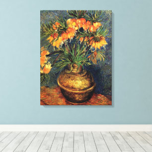 Kungsliljor i en kopparvas av Vincent van Gogh Canvastryck