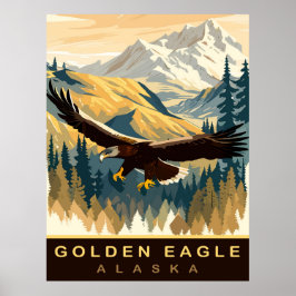 Kungsörn, Vilda djur i Alaska, Resa Poster