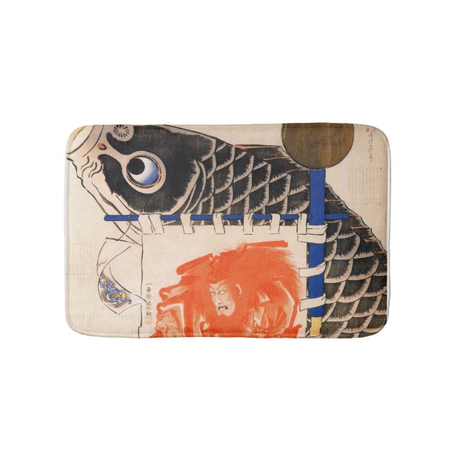 Kuniyoshi baner för pojkefestival badrumsmatta (Framsidan)