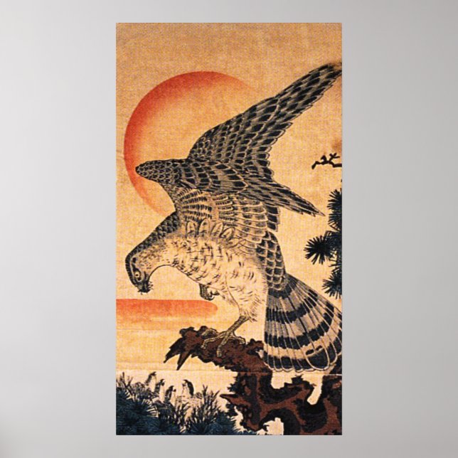 Kuniyoshi Hawk Poster (Framsidan)