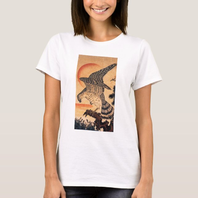 Kuniyoshi hök tee shirt (Framsida)