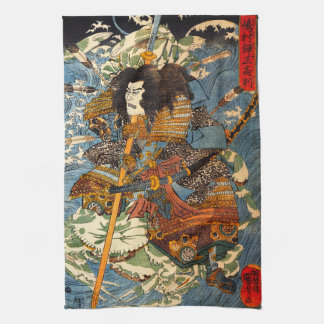 Kuniyoshi Samurai Kitchen Towel Kökshandduk