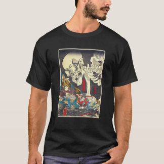 Kuniyoshi Skeleton Spectre Japanese Woodblock Art  T Shirt