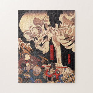 Kuniyoshi skelett- pussel