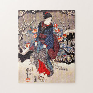 Kuniyoshi tre kvinnapussel pussel