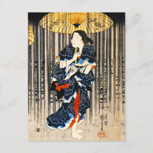 Kuniyoshi Tre kvinnor med andraspakort Vykort