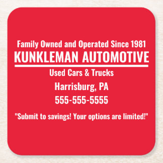 Kunkleman Underlägg Papper Kvadrat