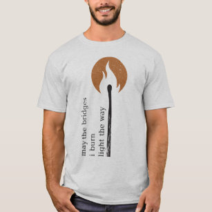kunna överbryggar mig bränner lätt långt t-shirt