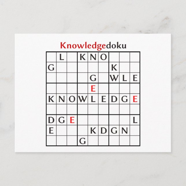 kunnigedoku vykort (Framsida)