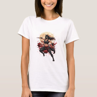Kunoichi Horse Ninja – Japanese Warrior Art 2026 Y T Shirt