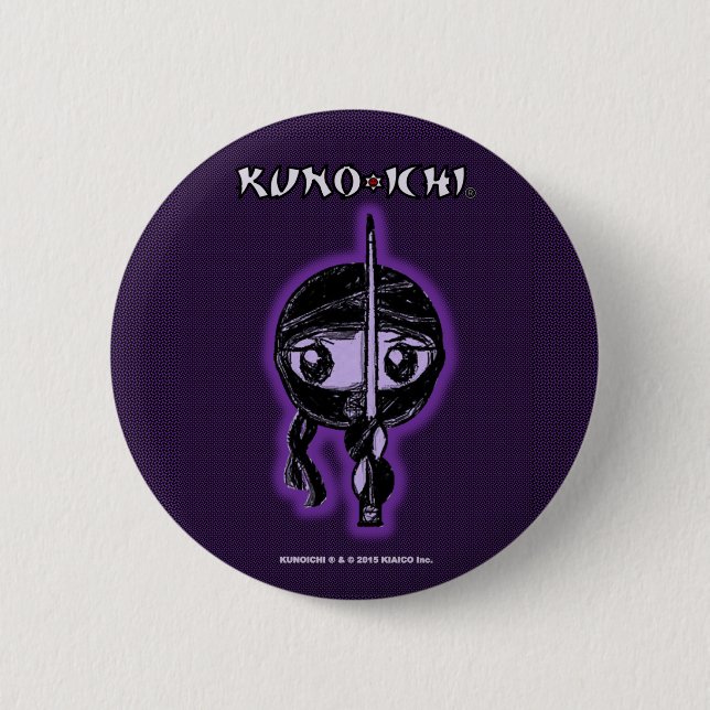 KUNOICHI-lilor knäppas Knapp (Framsida)