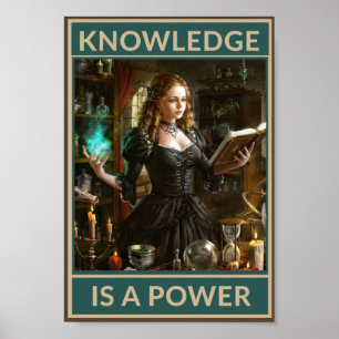 Kunskap är en kraft poster