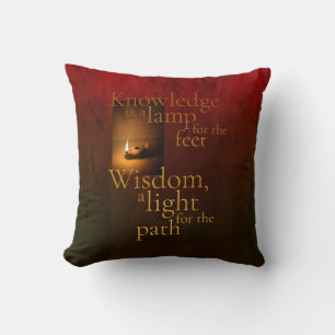 Kunskap är en lampa kudde