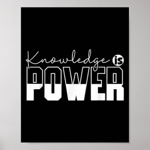 Kunskap är en Motiverad energioffert - Uni-vuxnor Poster