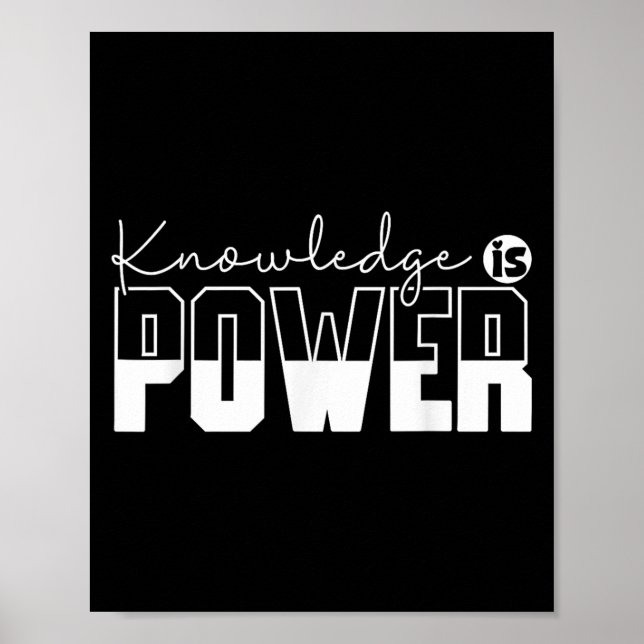 Kunskap är en Motiverad energioffert - Uni-vuxnor Poster (Framsidan)