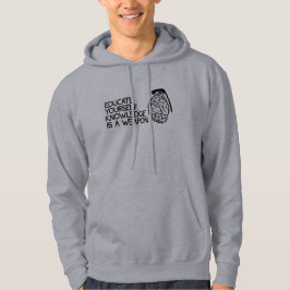 Kunskap är ett vapen sweatshirt med luva