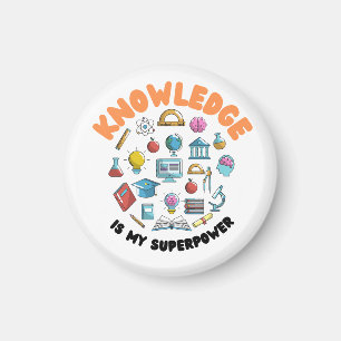 Kunskap är min supermakt magnet