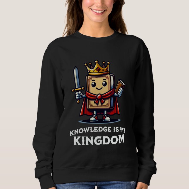 Kunskap är mitt rike Läsmedvetenhet T Shirt (Framsida)
