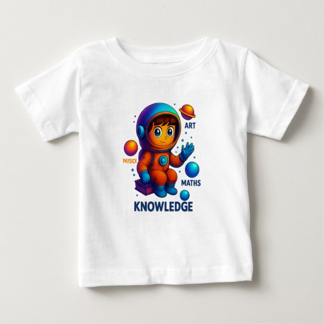 Kunskap är mitt universum - Rymdutforskning T Shirt (Framsida)