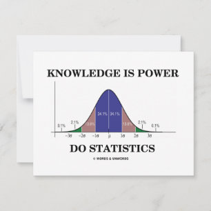 Kunskap är Power Do Statistics (Stats Humor)