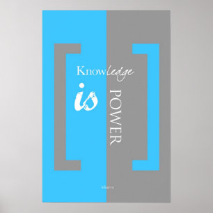 Kunskap är Power Poster
