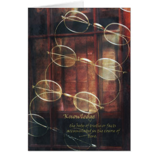 Kunskap Hälsningskort