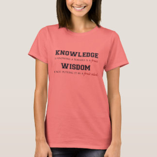 Kunskap och visdom Fruit Salad Funny T-shirt