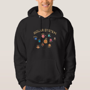 Kunskap om barnsolsystem i Rymden Hoodie